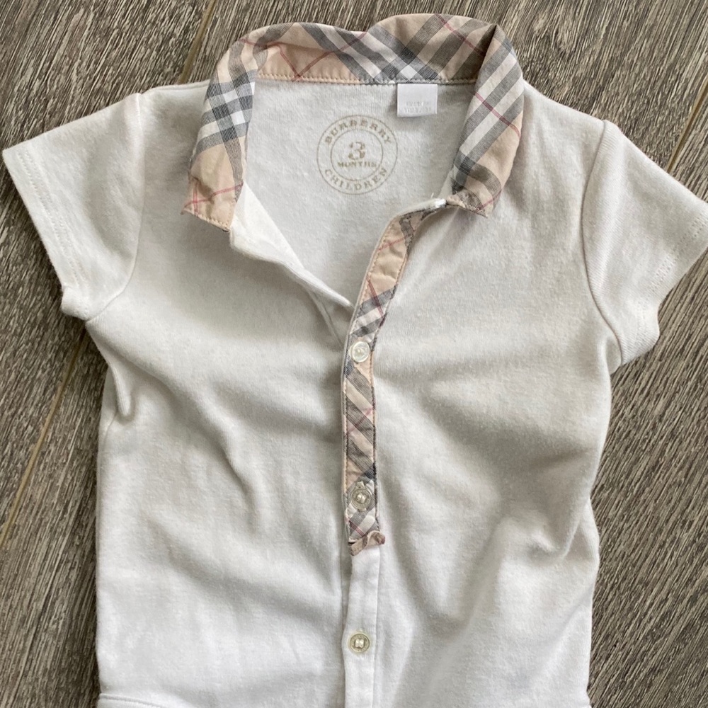 Burberry baby check romper